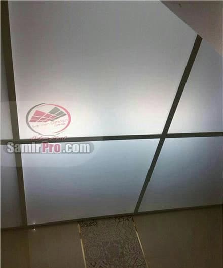 سقف طلقی شفاف برای حمام