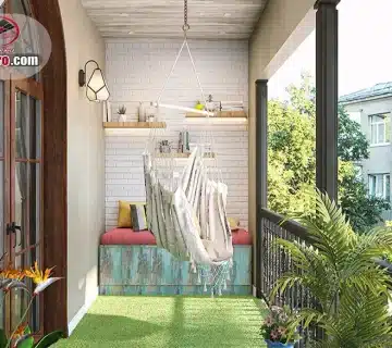 ایده های خلاقانه سقف کاذب بالکن