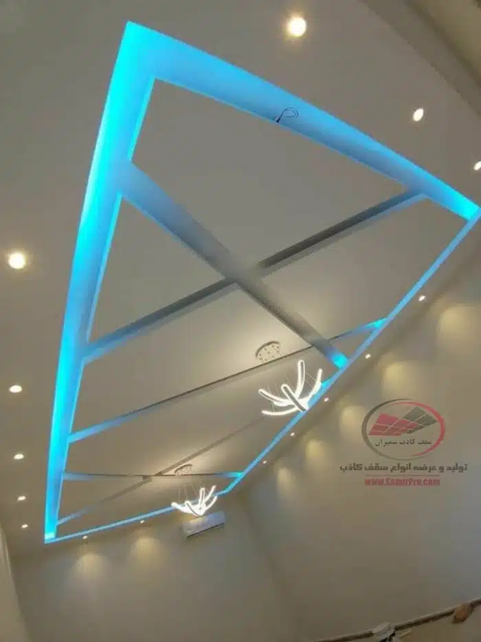 نورپردازی سقف کاذب در راهرو و ورودی