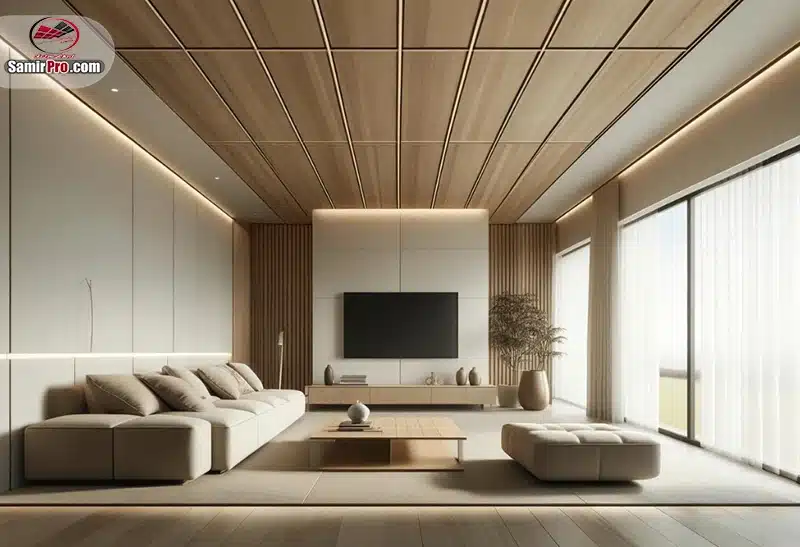 طرح چوبی سقف مینیمال