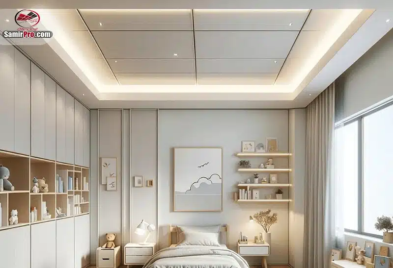 طرح سقف مینیمال اتاق خواب