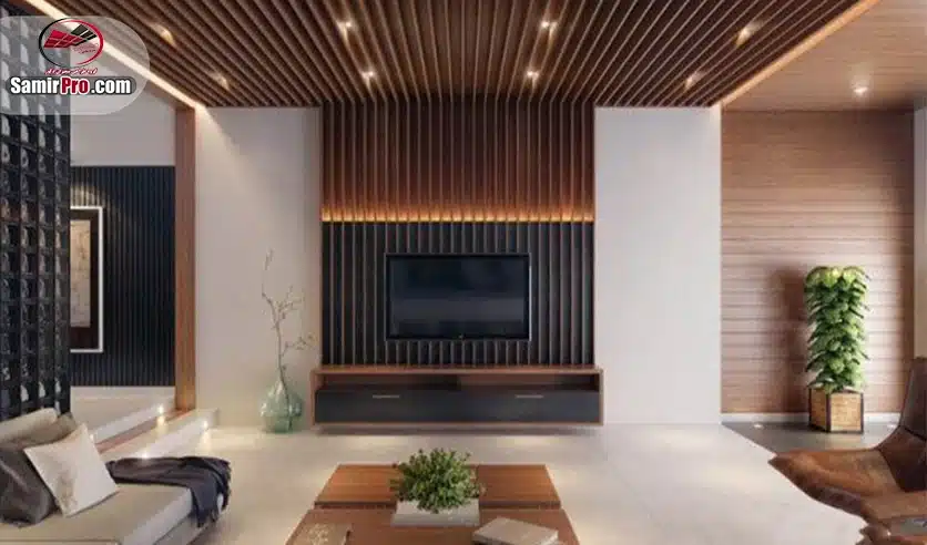 سقف کاذب چوبی