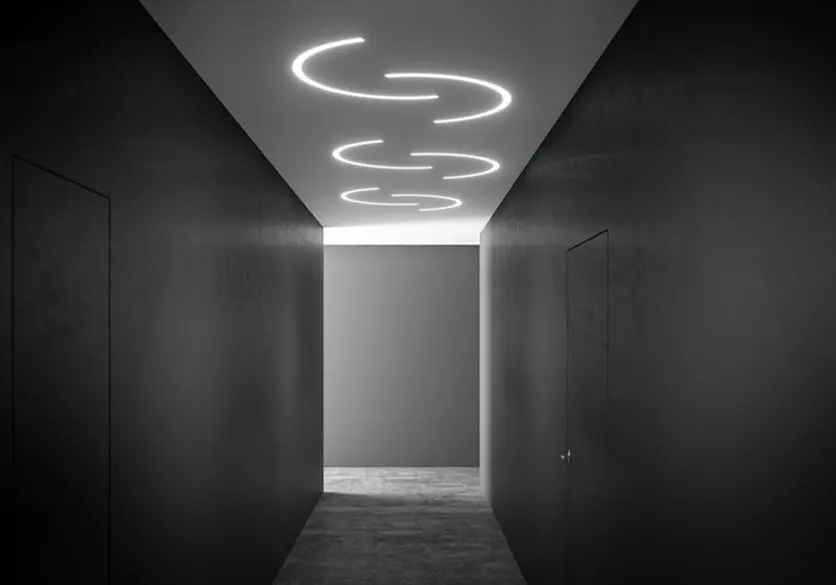 نور خطی در کناف سقف