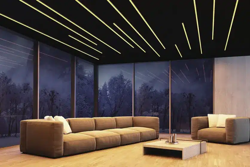 نور خطی در کناف سقف