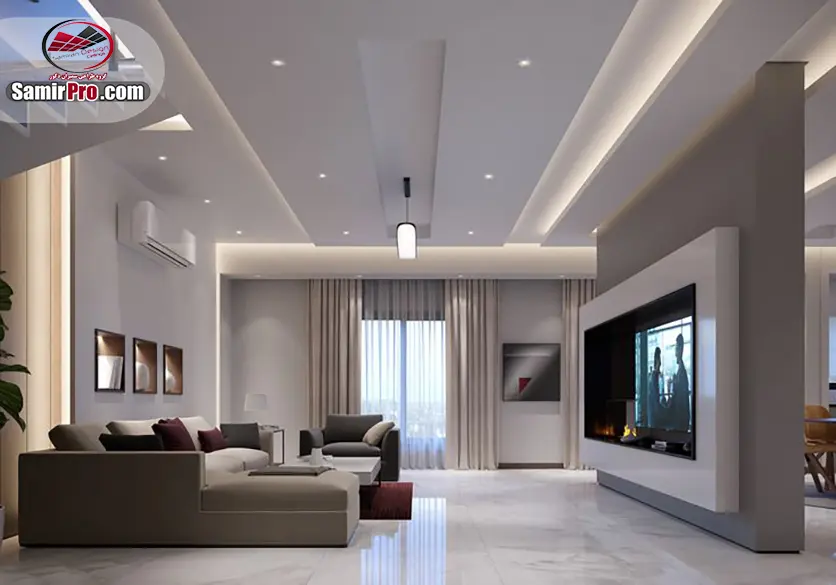 استفاده از سقف کاذب در طراحی‌های مینیمالیستی